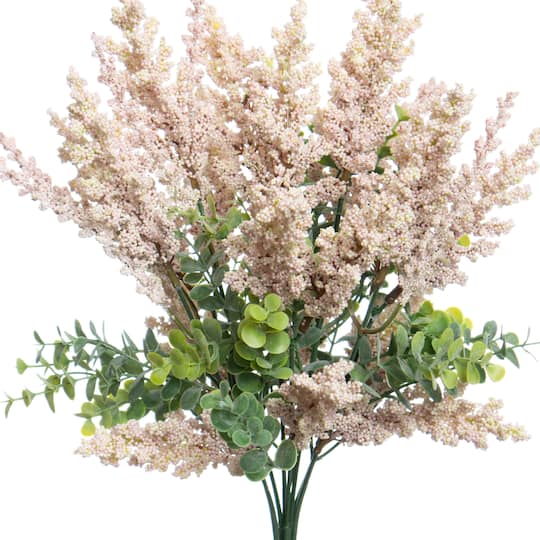 12 Pack: 15" Pink Heather & Eucalyptus Bush by Ashland®